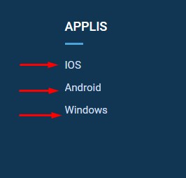 Enregistrement de l'application